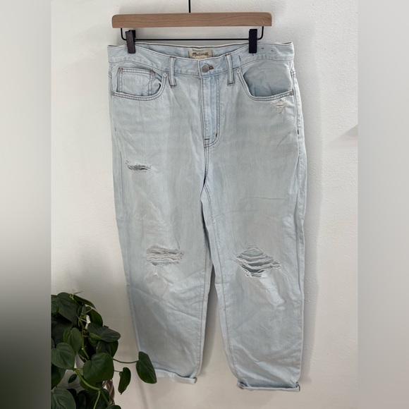 EUC MADEWELL SLOUCHY BOY RIPPED JEANS SIZE 29 - Picture 6 of 6